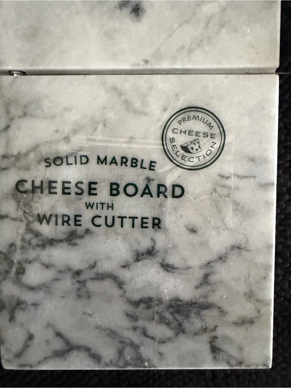 NWT Marble Cheese Board Wire Slicer